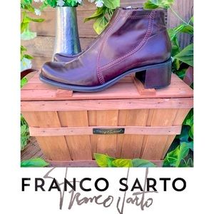 NWOT Franco Sarto Ankle Boots 100% Butter Leather